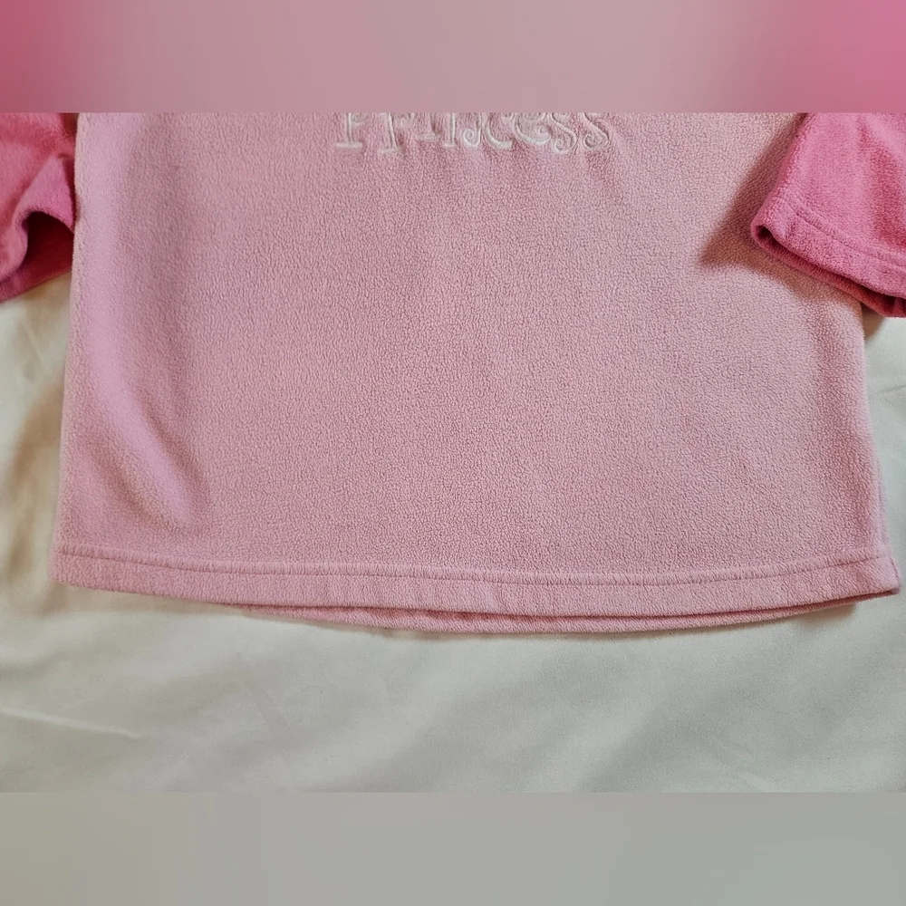 Carter's Girls Pink Long Sleeve Camo Crown Princess Design Sweater Size 4T